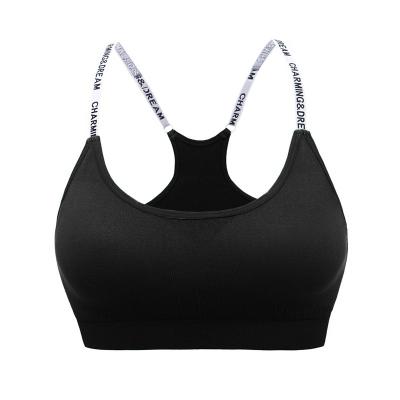 China High Quality Breathable Custom Color Size Yoga Fitness Boobs Sports Bra No Steel Ring Suspenders Running Gym Sports Bra for sale