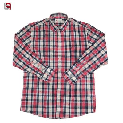 China Wholesale 100% Cotton Mens Dress Shirt 100%Cotton Plaid for sale