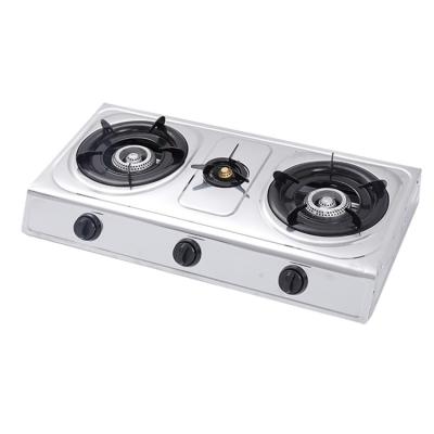 China JX-7003F Hotel Made In China High Performance Three Burner Propane Stove for sale