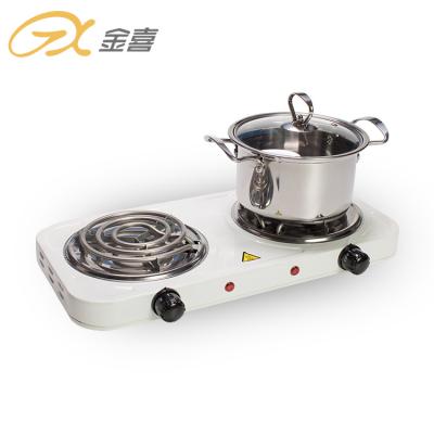 China JX-6245B Outdoor Auto-thermostat Dual Coil Burner 120V Electric Stove for sale