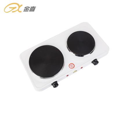 China JX-6246AD Europe Outdoor Standard High Quality Durable Electric Solid Double Hot Plate for sale