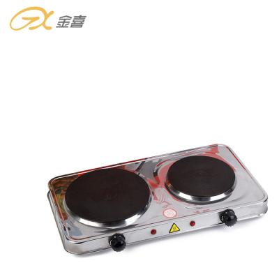 China JX-6246AS Outdoor Widely Used Hot Sales Two Burner Electronic Hot Plate for sale