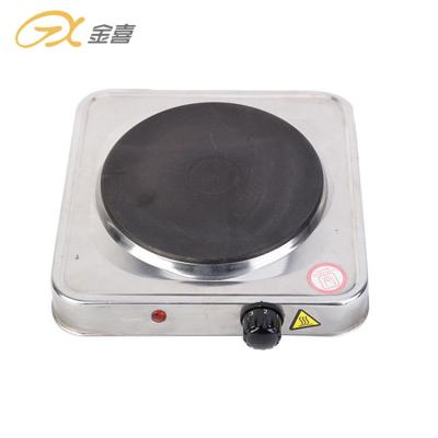 China JX-6122AS 1000W Outdoor Apartment Hardened Household Appliances Stainless Steel Burner Hot Plate Electric Single Top Gas Stove for sale