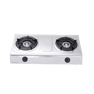 China JX-7002F Hotel 2 Burner Gas Stove High Quality Durable Burner for sale