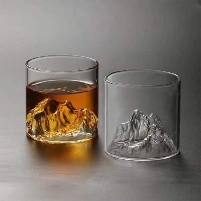 China Wholesale Creative Novelty Spirits Glasses Set Unique Old-fashioned Whiskey Crystal Glass Lead Free Drinking Glasses for sale