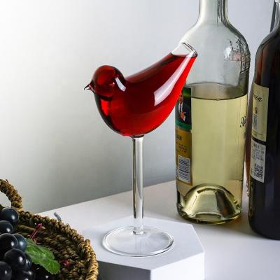 China The creative direct selling popular new creative factory strung novelty of 19.5 cm the bird fantasy form decorative cocktail glasses custom pets for sale