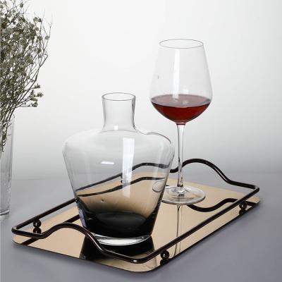 China High End Luxury Antique Lead Free Crystal Wine Decanter Wholesale Minimalist Customized Lead Free Crystal With Cover for sale