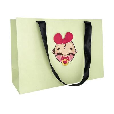 China Recyclable Brand Printed Boutique Gift Packaging Customized Bag Commercial Shopping Paper Bags for sale