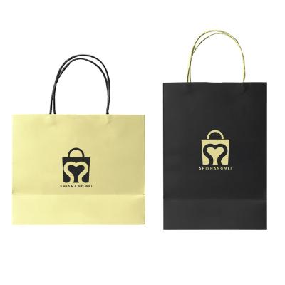 China Recyclable Mens Watch Gift White Printing Kraft Paper Bag Jewelry for sale