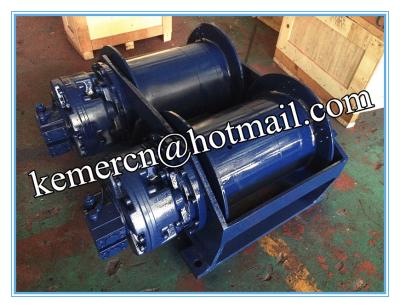 China Manufacturer of 6 ton double drum hydraulic winch with free fall function for sale