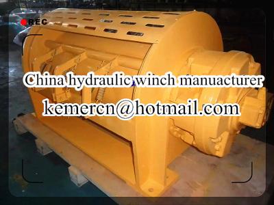 China custom built heavy duty hydraulic winch with pull force 1-100 ton for sale