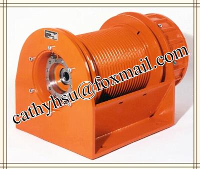 China custom built 15 ton free fall hydraulic winch with free fall function for sale