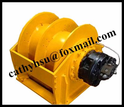 China custom designed double drum hydraulic winch with pull force from 1- 100 ton for sale