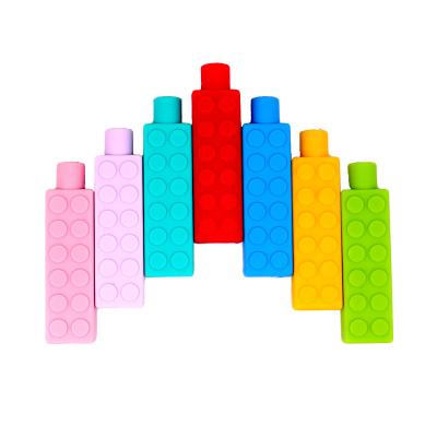 China Creative Toy Soft Silicone Building Block Dental Gum, Sensory Chewing Collar, Molar Bar Wholesale for sale