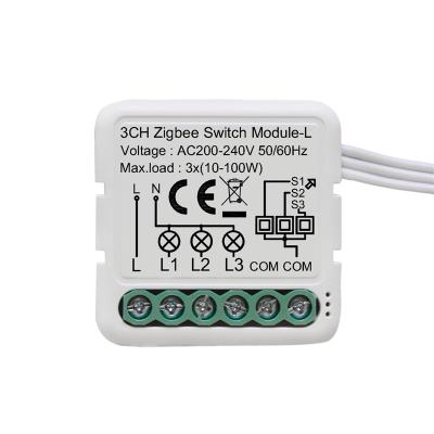 China 2021 New Smart Wifi Home Remote Control Zigbee 3.0 Smart Switch Module No Neutral Required for sale