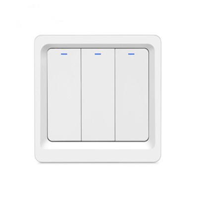 China Smart Switch 2020 New Eu 86*86 Tuya Standard Smart Wifi Switch Wall 123 Band Smart Switch for sale