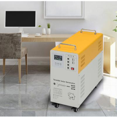 China Commercial hybrid solar generator kit dc to ac 1000watt 1kw 1000w portable solar generators 110v china for sale