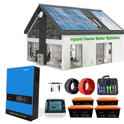 China Home Solar Power Systems 8kW 5kw 3KW Off Grid 10kw Power System Home 5kw Solar Photovoltaic System for sale