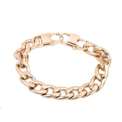 China FASHIONABLE Classic Fresh Bracelet Mens Fashion Jewelry Cuban Chunky Chain Bracelet Women for sale