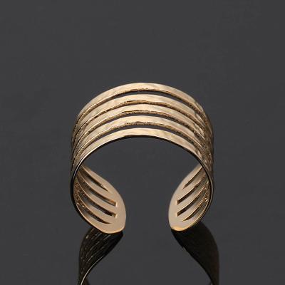 China FASHIONABLE Newest Best Quality Design Exaggerated Style Multilayer Link Paved Ring for sale