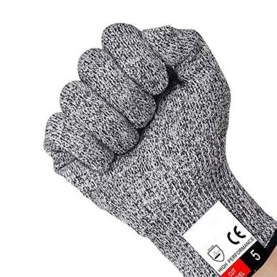 China Durable Protective HPPE Safety Gallery 5 Cut Resistant Gloves Level 5 Anti Cut Gloves for sale