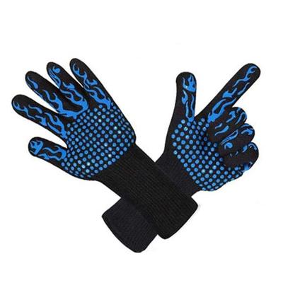 China Easily Cleaned Outdoor BBQ Grill Gloves For BBQ Grill 1472F High Temperature Resistant Gloves for sale