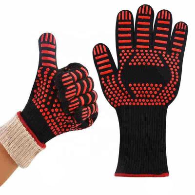 China Easily Cleaned 1472F Extreme Heat Resistant Kitchen Grill Gloves GRILLING Gloves For Outdoor Grill Barbecue for sale