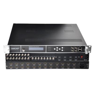 China 1080P HEVC 24H Video Modulator Pluggable Digital TV Broadcast Encoder DMI to 4/8 RF Encoder DMB-9581E Modulator for sale