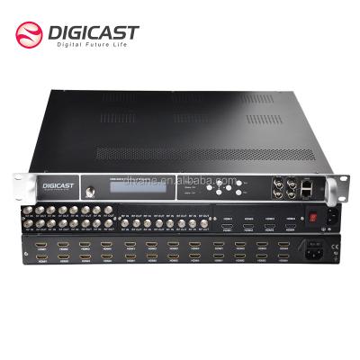 China Digital TV Head-end System DIGICAST For Hotel TV Solution DMB-9581E 12 16 20 24 Channel H264 HD Encoder Modulators for sale