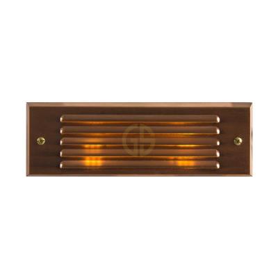 China Low Voltage 12V LANDSCAPE Waterproof Brass Landscape Lighting Shutter Cover Garden Step Light On Hot Sale for sale