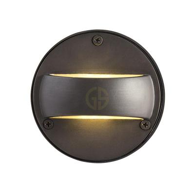 China LANDSCAPE Low Voltage 12V Outdoor Waterproof IP65 Up&down Landscape Light Garden Lawn Light Brass Step Light On Hot Sale for sale