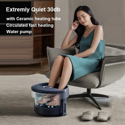 China lamp breathing & 3 lights & Hot Spring Surfing Fast Heating Foot Soak Tub Foldable Foot Bath Massager PTC Heating Ceramic Tube for sale