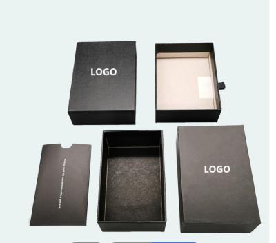 China Heaven and earth cover gift drawer recyclable custom packaging simple and generous jewelry box can be printed logo factory direct sales for sale