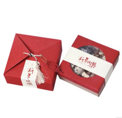 China Recyclable 2021 New Year Spring Festival Gift Box Packaging Chinese Hand Held Nuts and Pecans Goods for sale