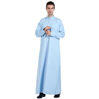 China New Design Abaya Mens Jubba Thobe Dubai Thobe Mens Thobe Mens Islamic Clothing Thawb Style Muslim Islamic Muslim Men for sale