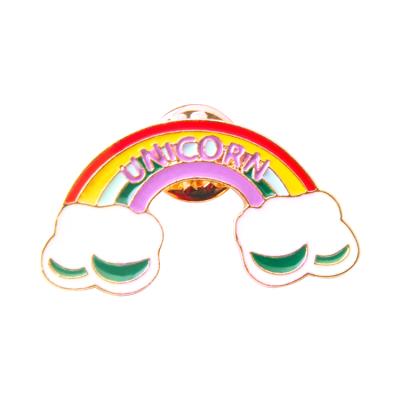 China Beautiful UK rainbow lapel pin badge for sale