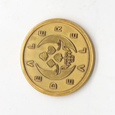 China China Wholesale Artificial Brass Material Poker Challenge Coin for sale