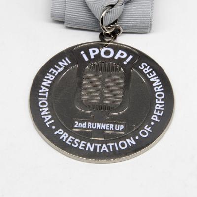 China Europe Sliver Plating Zinc Alloy Runner Up Medal for sale