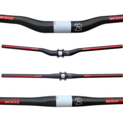 China Red Carbon Fiber Straight Carbon Fiber Mountain Bikes FCFB FW Mountain Bike Handlebar Monoline Handlebar Monoline Handlebar for sale