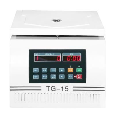 China 1.5ml Table Top Laboratory Hospital High Speed ​​Centrifuge 24*1.5ml/2.2ml 24 Tubes TG-15 Mini Small Capacity Spin PCR for sale