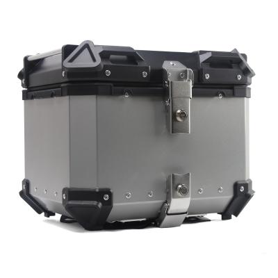 China Newest Universal Model Leather Aluminum Alloy Luggage Storage Raincoat Motorcycle Tail Boxes Sale Universal Tail Boxes for sale