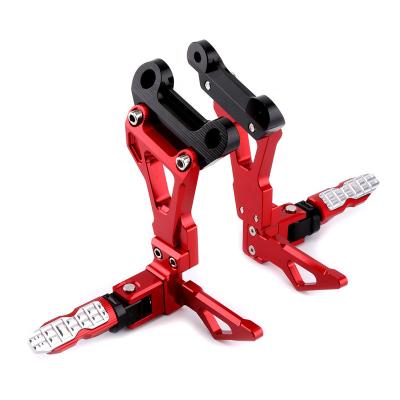 China CNC Aluminum Alloy Aluminum Alloy Pegs Set Rearset Rear Footrest Raise Pedal Bracket For Honda Cb650F 2014-18 for sale