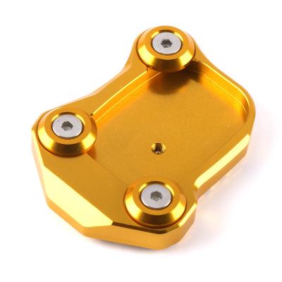 China CNC Aluminum Alloy Motorcycle Side Rack Plate Kickstand Extension Pad Enlarger For Honda CB650F for sale