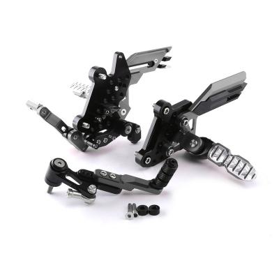 China CNC Aluminum Alloy Motorcycle Adjustable Foot Rests Pegs Rear Footrest Raise Sets For HONDA CB650F 2017-19 for sale