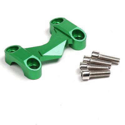 China CNC Aluminum Alloy Factory Direct Motor Bike Handlebars Clamp Aluminum Riser Motorcycle Handlebar Risers For Kawasaki Z125 for sale