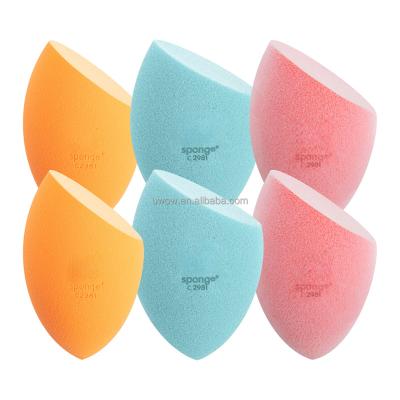 China Foam Round Mango Shape Mini Pink Personalised Custom Logo Beauty Egg Blender Makeup Sponge Cutter Custom Shape Free Sample latex for sale