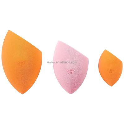 China Foam High Quality xl Oem Custom Beauty Flocking Beauty Egg Makeup Sponge Egg 3 Cosmetics Blender Marble Color Change for sale