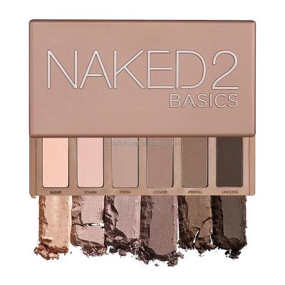 China Waterproof Naked2 Basics Luxury Makeup Waterproof Holographic Pigment Eye Shadow Eyeshadow Palette Plallet Private Label Eyeshad Low Moq for sale