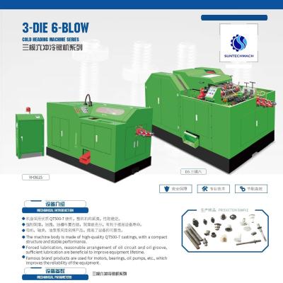 Chine 3 écrou complètement automatique boulon-écrou de machine de pièce forgéee de coup de la matrice 6 formant la machine de creusement froide de machine à vendre