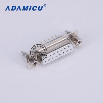 China audio & d-sub video 15 pin d sub connector automotive pcb db15 straight pin db15 male female straight connector for sale